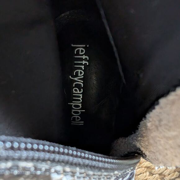 JEFFREY CAMPBELL Raven Women's Ankle Boots‎ Pointed Toe Snakeskin Size 5.5 NWOB - Picture 8 of 9